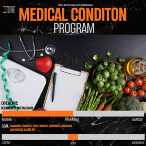 Medical Condition Plan | Nutrition & Workouts for Diabetes, PCOS, Thyroid, Hypertension & Health Management